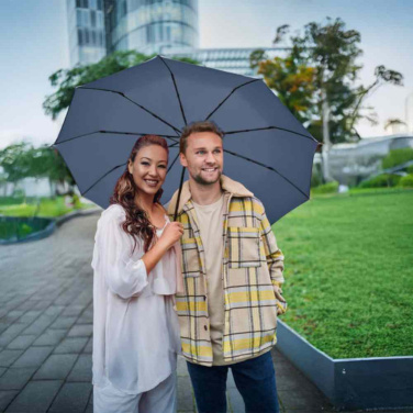 FARE® Jumbo® golfa kabatas lietussargs ar 10 paneļiem ar logotipu, tumši zils – detaļas skats 2