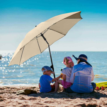 FARE® Parasol L saulessargs, Ø 200 cm ar logotipu, dabisks – detaļas skats 2