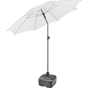 FARE® Parasol L saulessargs, Ø 200 cm ar logotipu, balts – detaļas skats 6