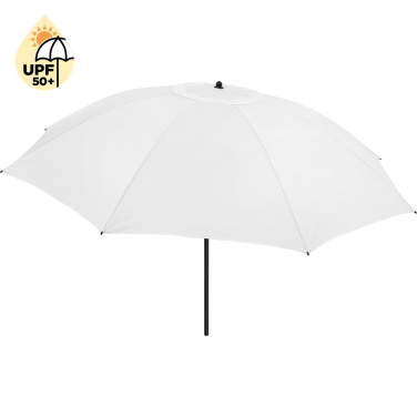 FARE® Parasol XL saulessargs, Ø 235 cm ar logotipu, balts – produkta foto