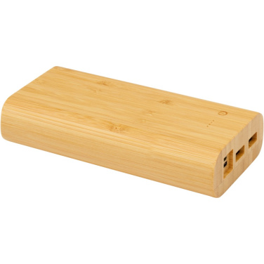 Tulda 20 000 mAh bambusa ārējais akumulators – skats no sāniem