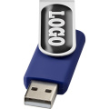 Rotate USB zibatmiņa ar kupolveida uzlīmi, Zils