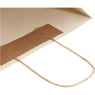 Lauksaimniecības atkritumu 150 g/m2 papīra maisiņš ar savītiem rokturiem - 31 x 12 x 31 cm, produkta attēls