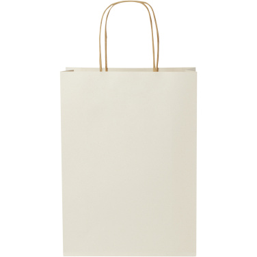 Lauksaimniecības atkritumu 150 g/m2 papīra maisiņš ar savītiem rokturiem - 24 x 9 x 32 cm, produkta attēls