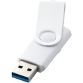 Rotate USB zibatmiņa metālisko USB 3.0, Balts