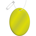 RFX™ H-16 ovāls viegls atstarojošs PVC atstarotājs, Neona dzeltens