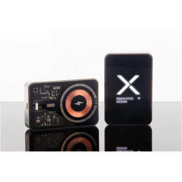 SCX.design P24 15W 10.000 mAh MagSafe pārnēsājamais akumulators, produkta attēls, Melns (3)