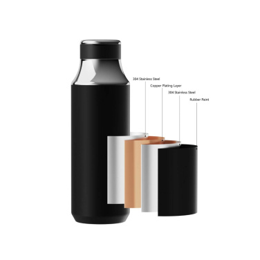 SCX.design D12 500 ml izolēta nerūsējošā tērauda ūdens pudele ar salmiņu, produkta attēls