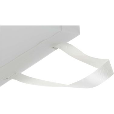 Smartfold 210 g/m² papīra maisiņš ar lentīšu rokturiem un spīdīgu laminēšanu - 24 x 10 x 24 cm, produkta attēls