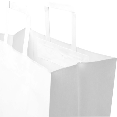 Kraft 80-90 g/m2 papīra maisiņš ar plakaniem rokturiem - 32 x 17 x 39 cm, produkta attēls