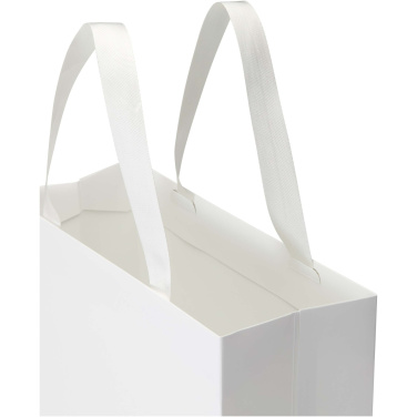 Smartfold 210 g/m² papīra maisiņš ar lentveida rokturiem un matētu laminēšanu - 31 x 12 x 39 cm, produkta attēls