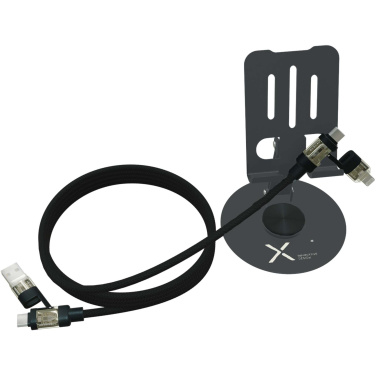 SCX.design O34 360° telefona statīvs ar 240 W 4-in-1 uzlādes kabeli, produkta attēls, Metāla ieroči (4)