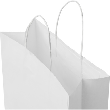 Kraft 80 g/m2 papīra maisiņš ar savītiem rokturiem - 25 x 11 x 32 cm, produkta attēls