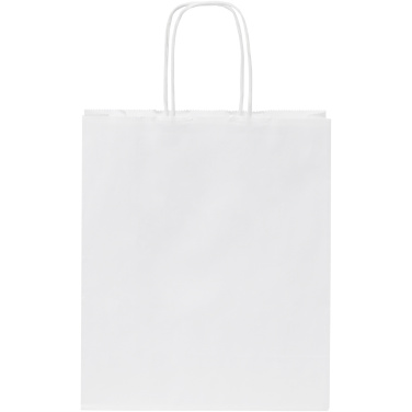 Kraft 80 g/m2 papīra maisiņš ar savītiem rokturiem - 18 x 8 x 21 cm, produkta attēls