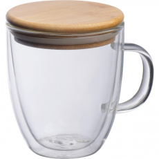 Stikla krūze ar vāku 350 ml CECIL