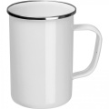 Emaljēta metāla krūze 550 ml GENE, balts