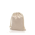 100% maza kokvilnas soma ar aukliņām / Cottoncord Small, dabīga krāsa
