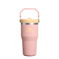 Stanley IceFlow Flip salmiņu glāze, 0,6 l, Persiku roze