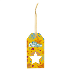 PrinTag Plus – pielāgota dāvanu birka, zvaigzne