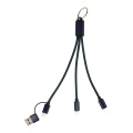 Rafob – atslēgu piekariņš USB lādētāja kabelis, tumši zils