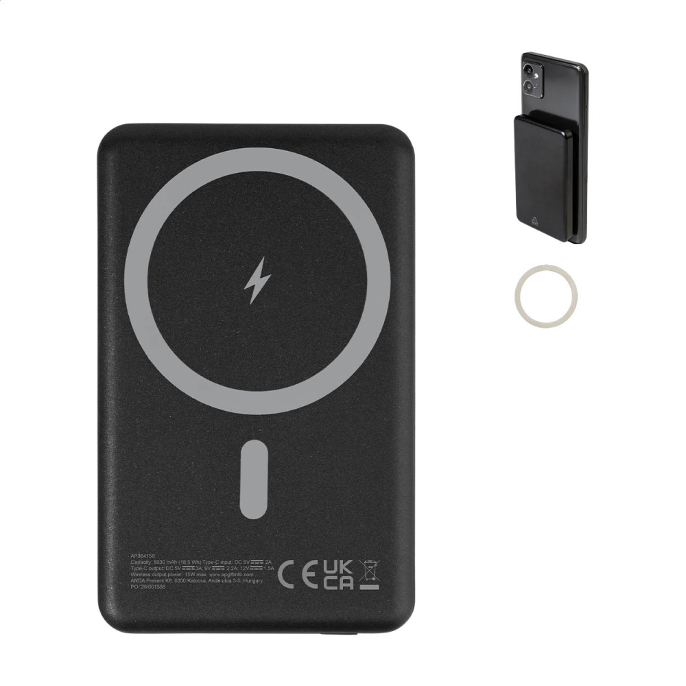 RaluLux – power bank, melns, produkta attēls