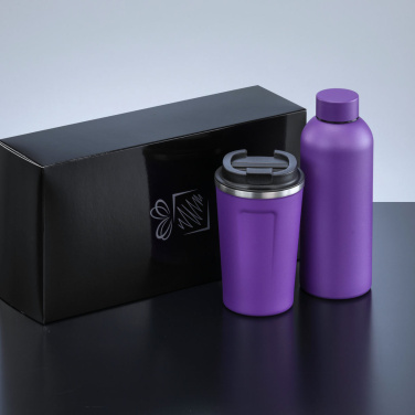 Nordic Set: termiskā ūdens pudele 500 ml un termokrūze 350 ml, violets, produkta attēls