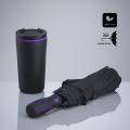 Travel Set: termokrūze 370 ml un automātiskais lietussargs, violets