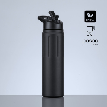 Scandic tērauda ūdens pudele ar vara slāni, 750 ml, melns, papildu skats 3