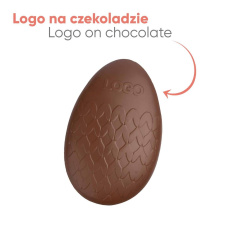 Pēc pasūtījuma izgatavota šokolādes Choco4Mat ola