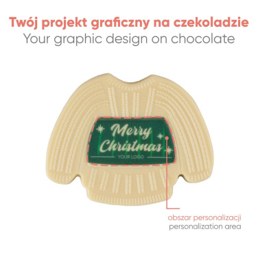 Pēc pasūtījuma izgatavots šokolādes Choco4Mat džemperis ar apdruku, produkta attēls (2)