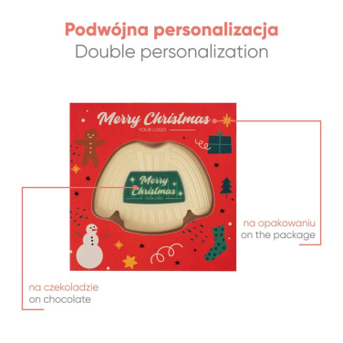 Pēc pasūtījuma izgatavots šokolādes Choco4Mat džemperis ar apdruku, produkta attēls (3)
