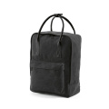 Stockholm mugursoma 18 l, kokvilna, 450 g/m², rPET rokturi., Melns