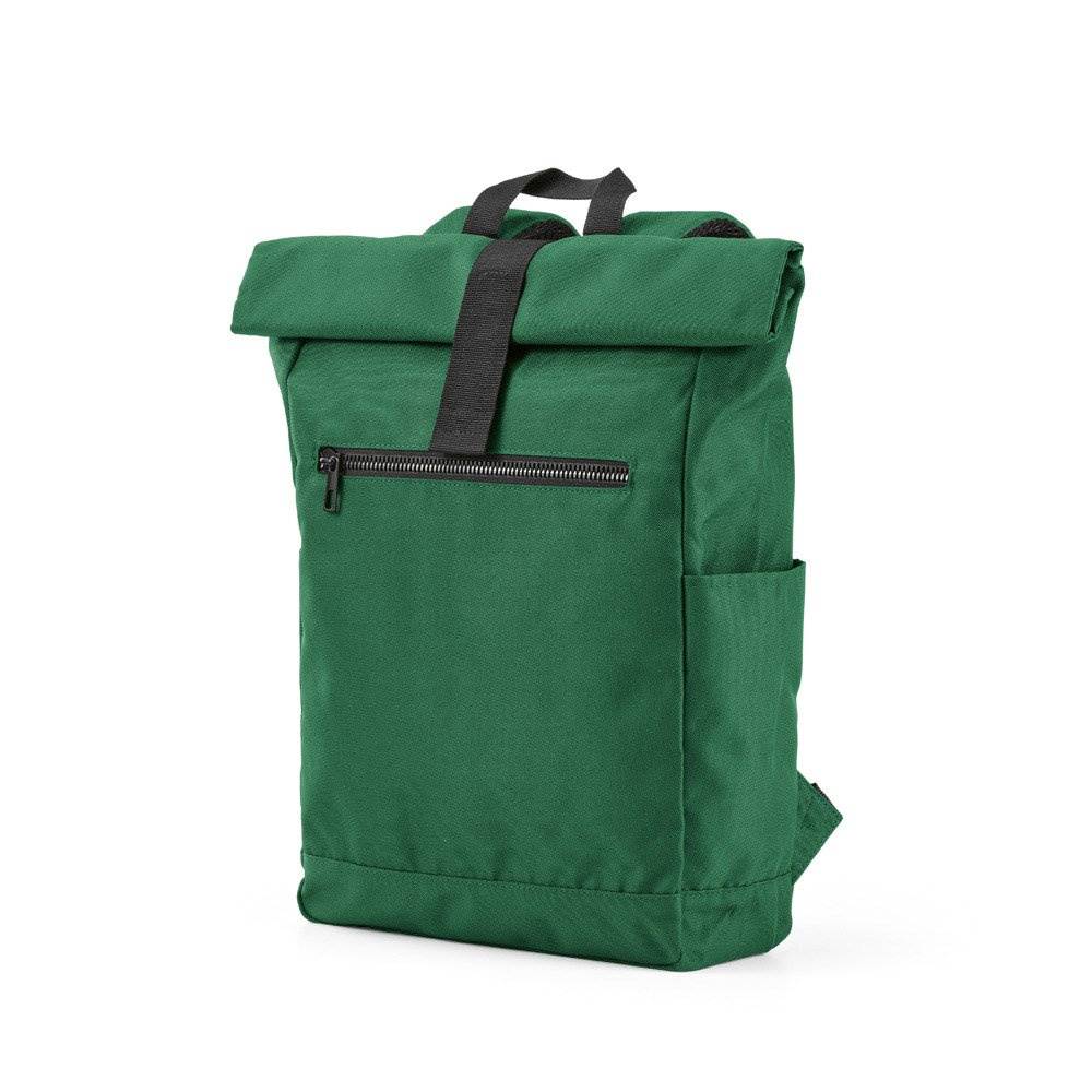 Rome mugursoma 12L rPET. Rullējama augšdaļa un Velcro aizdare., Zaļš, produkta attēls