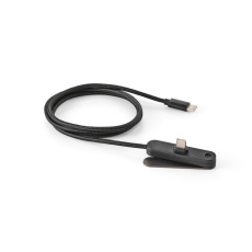 Edison kabelis rPVC. 1 m USB-C uz USB-C. Telefona statīvs. 60 W ātrā uzlāde