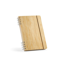 Dante piezīmju grāmatiņa A5 formāta, bambusa vāks. 70 g/m², pārstrādāts materiāls, 196 lappuses.