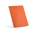 Bronte A4 piezīmju grāmatiņa ar mīkstiem vākiem, kartona vāks. FSC® papīrs., Oranžs