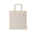Aneto iepirkumu soma pārstrādāta kokvilna 140g/m². 30cm rokturi, Dabīgs