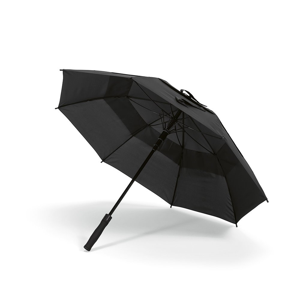 Prince lietussargs rPET. 23" vētras izturīgs un automātiski atverams., Melns, produkta attēls