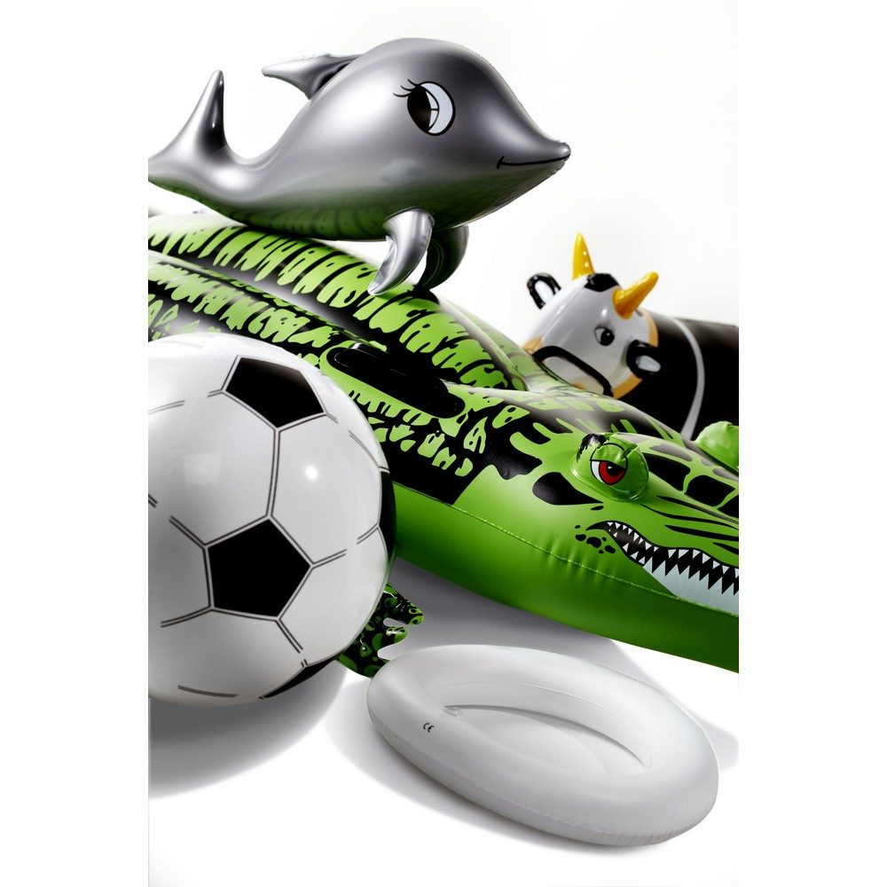 Piepūšamā pludmales bumba "futbols", balts, produkta attēls (1)