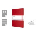 MOLESKINE piezīmju grāmatiņa, aptuveni B5 izmērs, sarkans