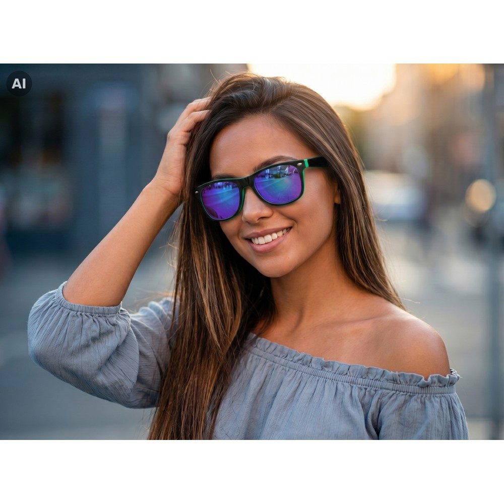 Saulesbrilles | Fessi, zaļš, produkta attēls (1)