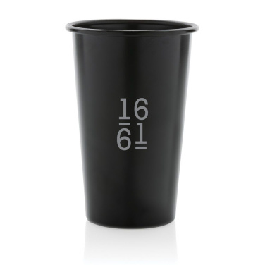 Alo RCS pārstrādāta alumīnija viegla krūze 450 ml, melns, produkta attēls (2)