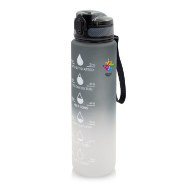 Motivējoša pudele 1000 ml Air Gifts | Kayleigh, pelēks, produkta attēls (4)
