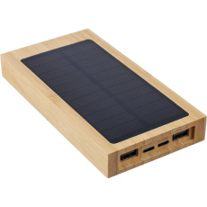 10000 mAh barošanas banka ar saules lādētāju
