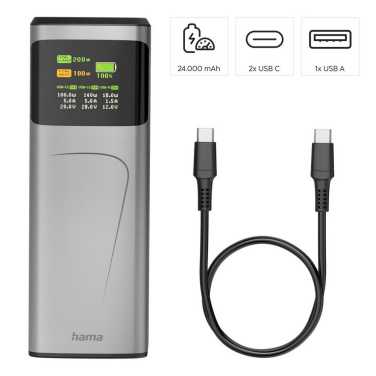 Power bank 24000 mAh Hama High Power 200 W, produkta attēls (4)