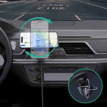 Mobilā tālruņa turētājs automašīnai, bezvadu lādētājs 25 W Aukey, produkta attēls (4)
