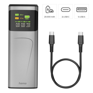Power bank 20000 mAh Hama High Power 65 W, produkta attēls (4)