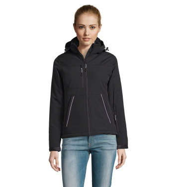 ROCK SIEVIEŠU ZIEMAS SOFTSHELL JAKA, Melns, S, produkta attēls (4)