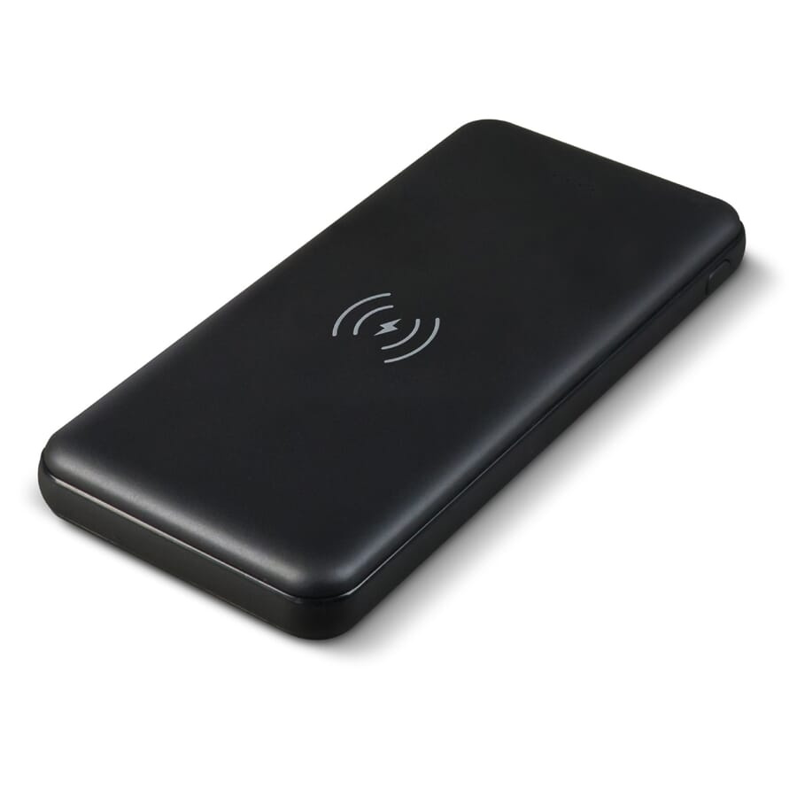 Elite Powerbank ar bezvadu lādētāju 8000mAh, melns, produkta attēls (1)