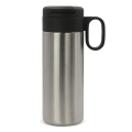 Termo pudele Flow ar rokturi 400 ml, sudrabs